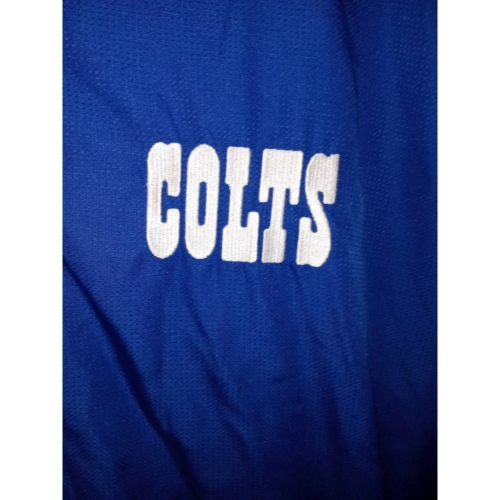 Reebok NFL Onfield Indianapolis Colts Jacket Mens XL Blue Full Zip Hooded Fleece